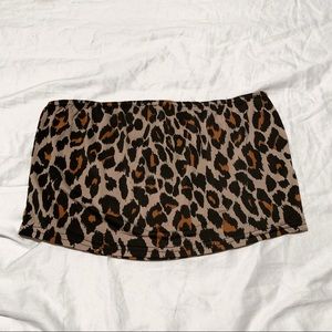 NWT Boohoo Cheetah Tube Top Size US 12